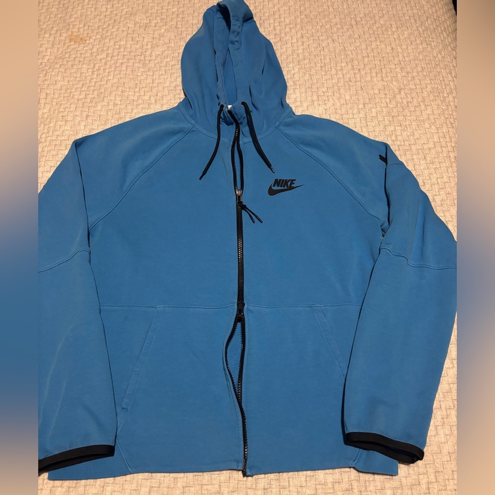 Nike Tech Blue Full Zip Jacket Size Medium - image 2